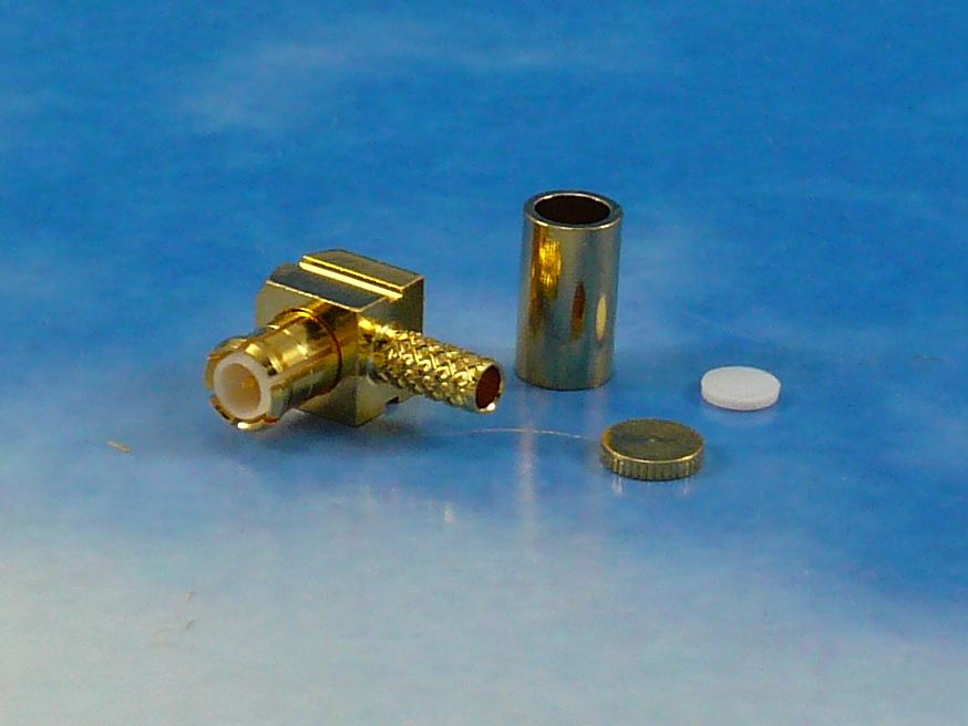MCX male R/A crimp for RG316
