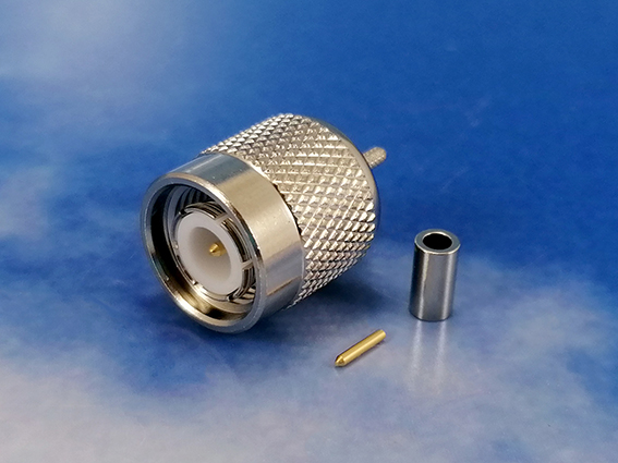 TNC male crimp for RG178