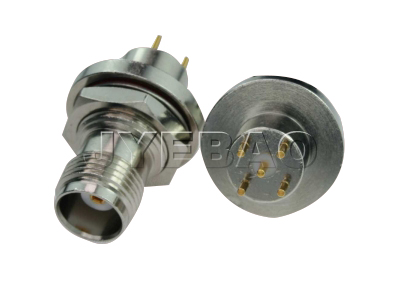 TNC Female PCB mount bulkhead
Jyebao TNC8405AV-0000/NI