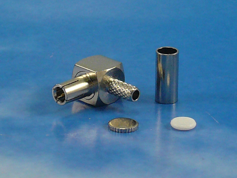 TS-9 male R/A crimp for RG174/316