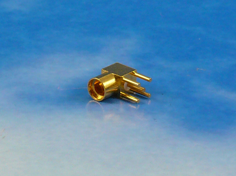 MMCX R/A PCB mounting female 5 pins
Jyebao MMCX8400-9000