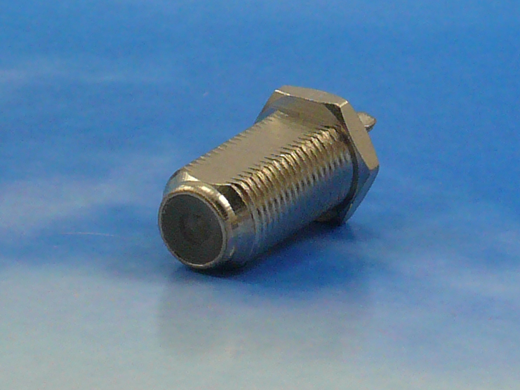 F chassis female connector Bulkhead
til PCB montering på center pin