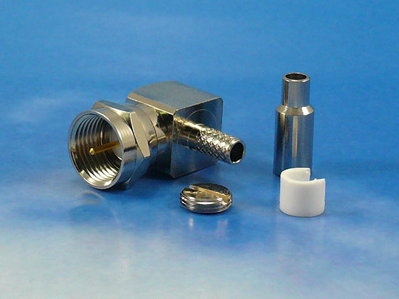 F male R/A crimp RG179