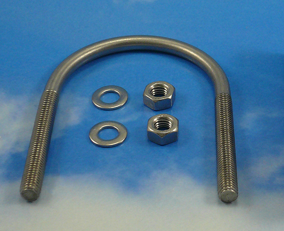 8mm U - Bøjle i rustfrit stål.