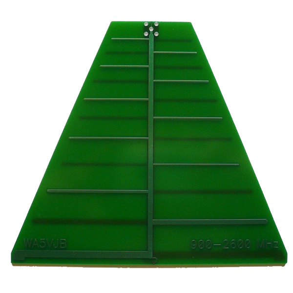 Log Periodic ant. on PCB 850-6500MHz