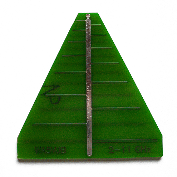 Log Periodic ant. on PCB 2,1-11GHz
