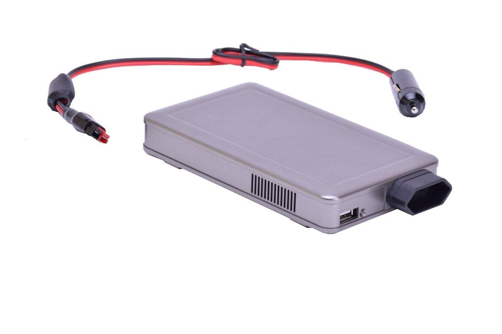 12V DC - 230V AC 120W SGL Inverter
120W Power Inverter True Sine
Converts 12V battery power to 230V