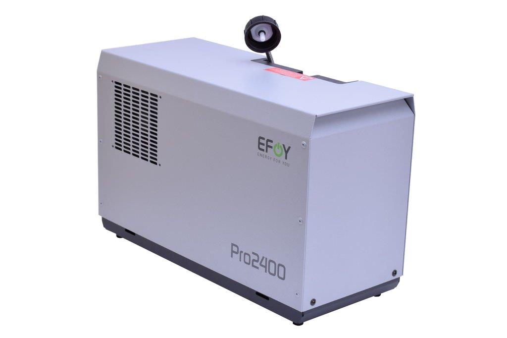 12/24V DC 110W EFOY Fuel Cell Pro
EFOY PRO 2400 set 12/24V DC
charges your battery to full capacity