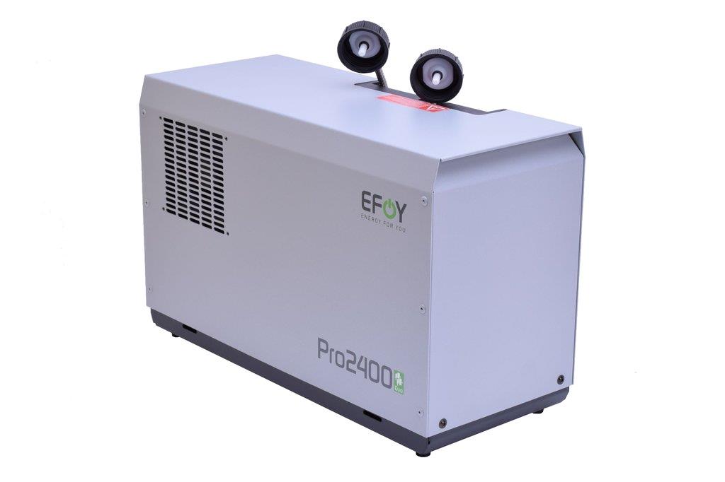 12/24V DC 110W EFOY Fuel Cell Pro
EFOY PRO 2400 Duo set 12/24V DC
charges your battery to full capacity