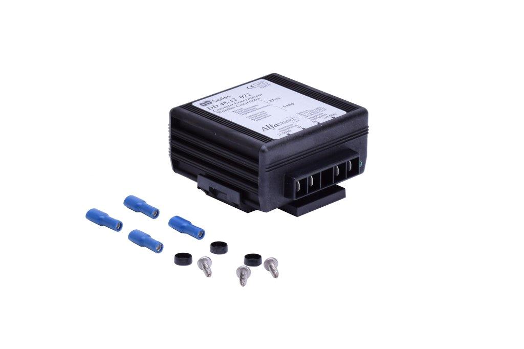 33-60Vdc-12Vdc 6 Amp. 48V
Alfatronix Converter DD 33-60V DC - 12V.