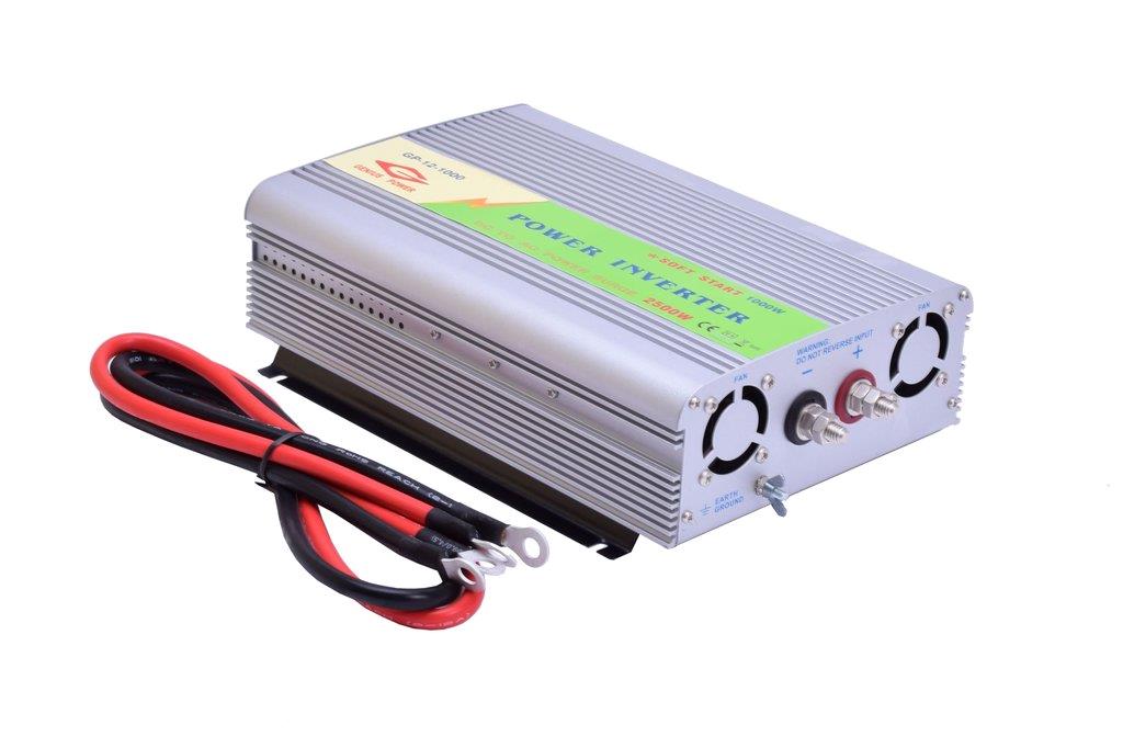 12V DC - 230V AC 1000W Kisae Inverter
12V Modified Sinus Inverter 1000W
Converts 12V battery power to 230V