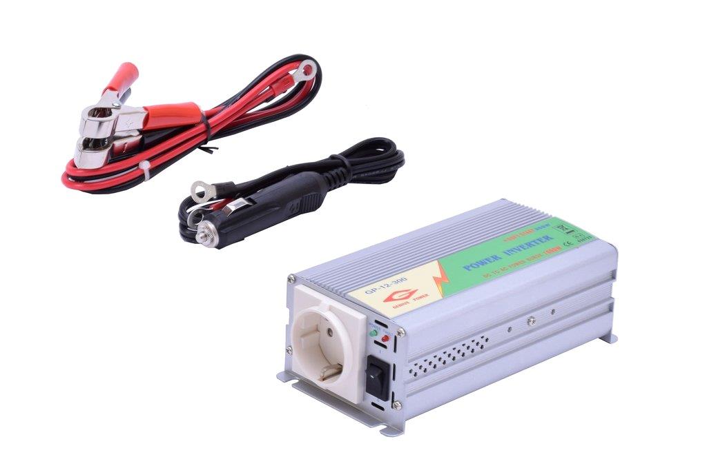 12V DC - 230V AC 300W Genius Inverter
12V Modified Sinus Inverter 300W
Converts 12V battery power to 230V