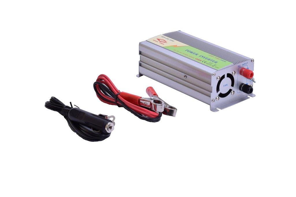 24V DC - 230V AC 300W Genius Inverter
24V Modified Sinus Inverter 300W
Converts 24V battery power to 230V
