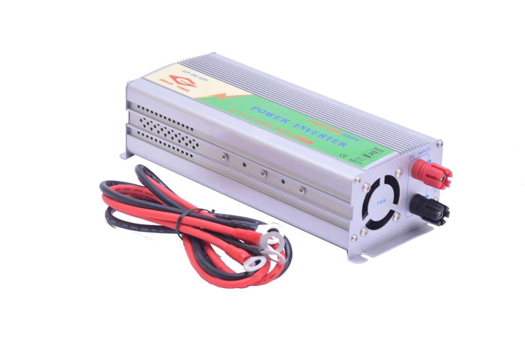 24V DC - 230V AC 600W Genius Inverter
24V Modified Sinus Inverter 600W
Converts 24V battery power to 230V