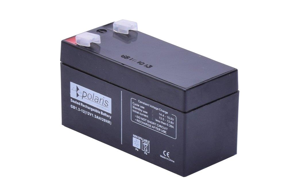 12V 1,3Ah Polaris Battery AGM
Lead Acid / Pb Battery 12V 1,3Ah
Rechargeable AGM
