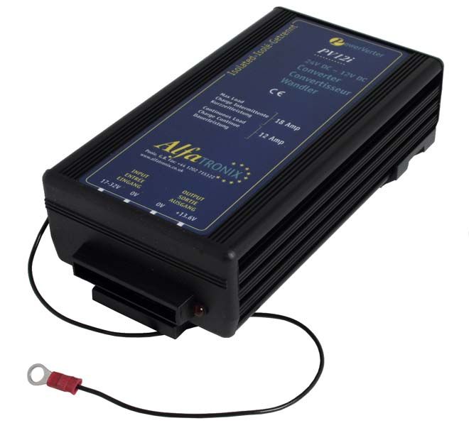 24Vdc-12Vdc 12/18Amp
Alfatronix switchmode isolated converter