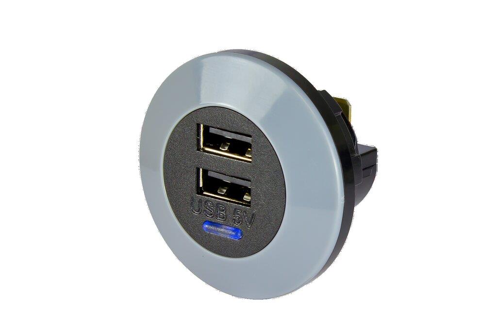 5V DC 3A Alfatronix USB charger
PVPro Front fitted Double Output
USB Charger