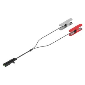 DEFA 12 volt Lade Kabel m/krokodille