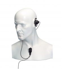 EA12/750 'D' shaped earpiece
with tie microphone / PTT