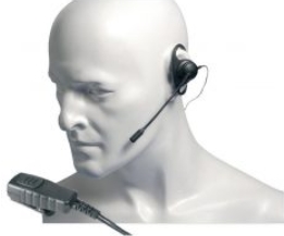 EA19/DX "D" Shaped earpiece w/boom mike.