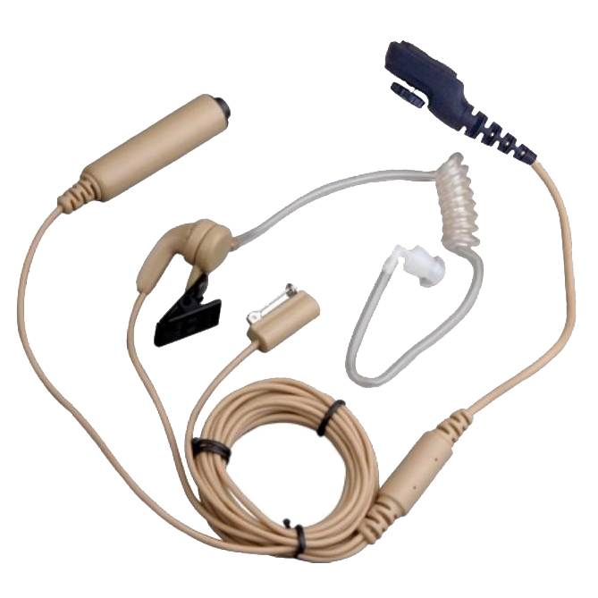EAN17  3-wire Surveillance Earpiece
with Transparent Acoustic Tube(Beige)
Hytera