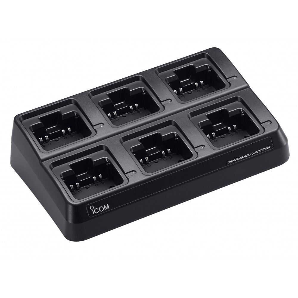 BC-211 Icom 6-slot oplader
Passer til IP501H/IP503H/IP100H