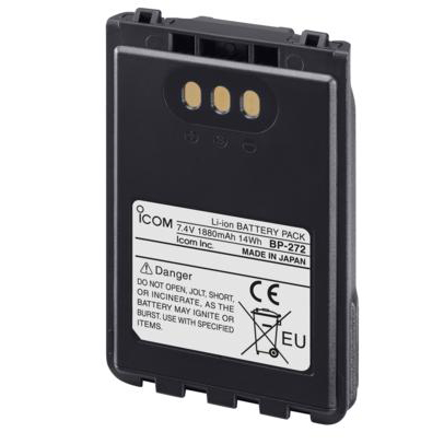 BP-272 Icom Li-ion battery pack
For IP100H & ID-31E/51E.  7,4V/1880 mAh