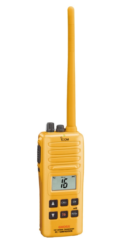 IC-GM1600E GMDSSl  ICOM RADIO
portable radio for survival incl-BP-252
