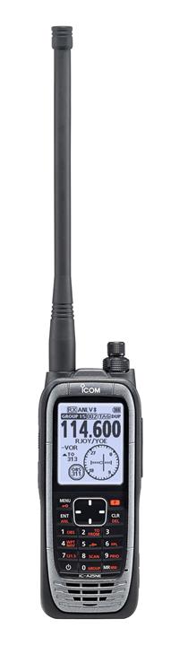 IC-A25NE Icom VHF Airband Bluetooth, GPS
Incl batteri, charger, antenna, beltclip
and headset adaptor.