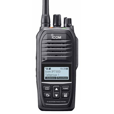 IP730DHybrid Radio Icom VHF IDAS/ LTE
w/BP-303 + SIM