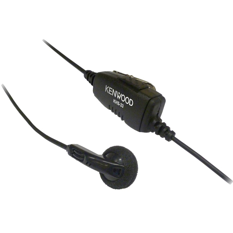 KHS-33 Kenwood Earbud with In-Line PTT