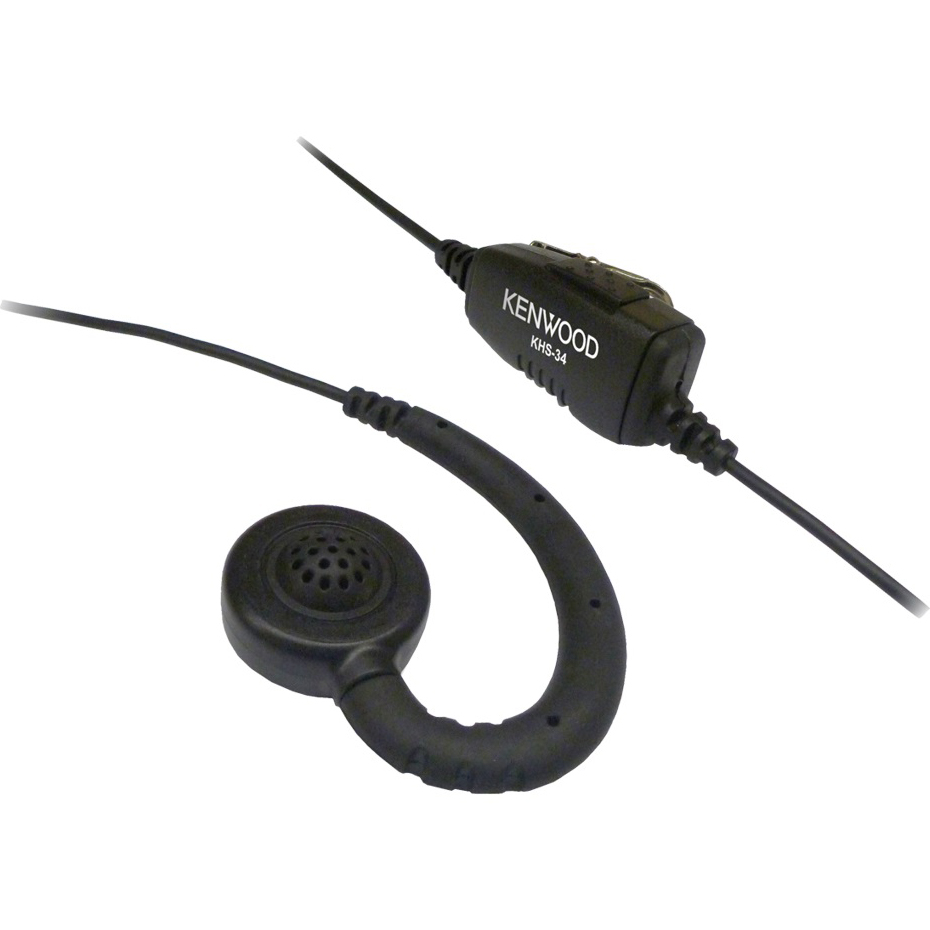 KHS-34 Kenwood C-Ring Headset
with In-Line PTT