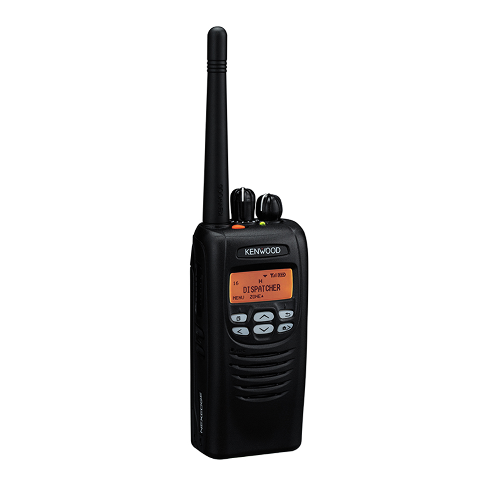 NX-220E2 VHF Mid-Tier Digital Kenwood
Portable Kenwood radio incl. belt clip
Requires Antenna, Battery and Charger