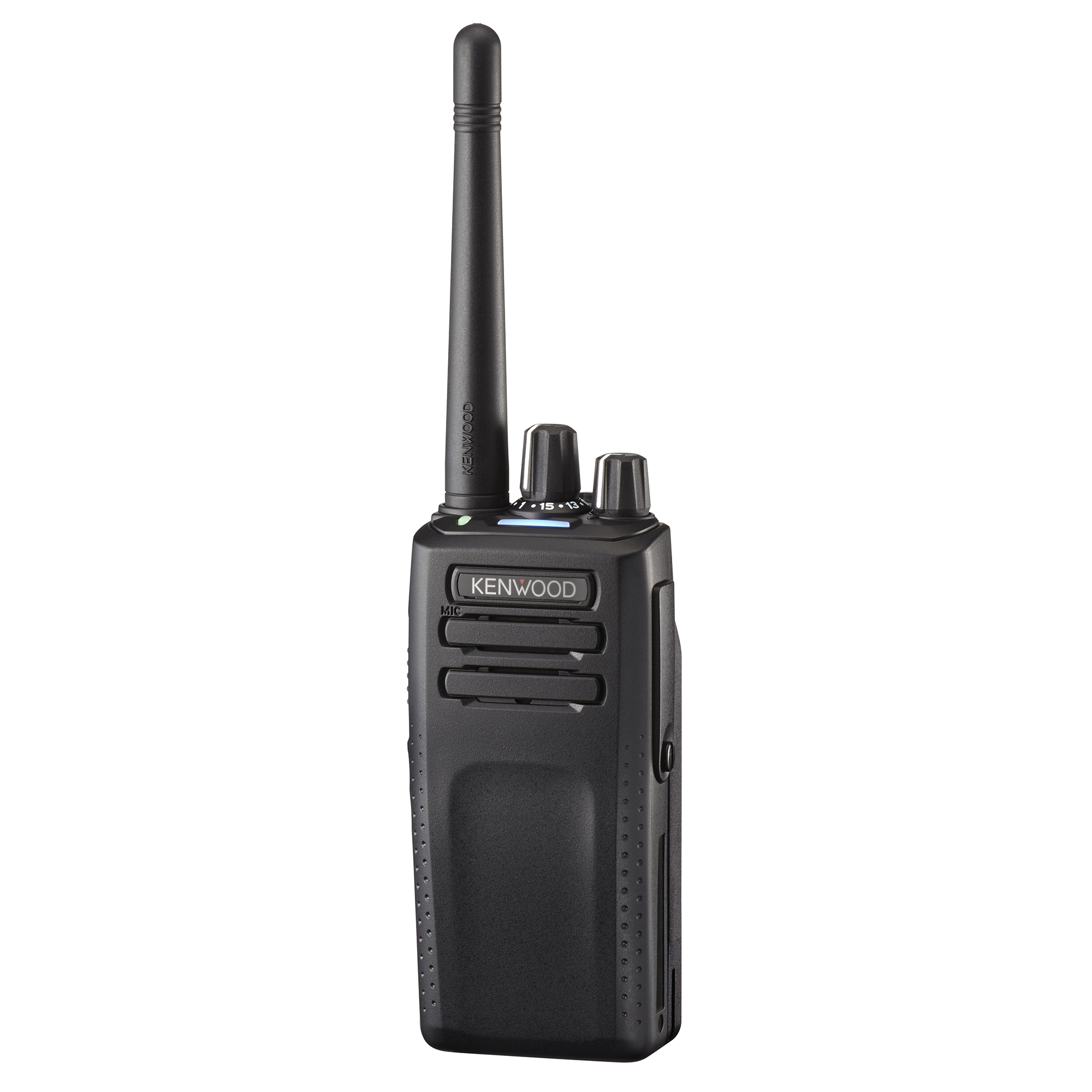 NX-3300E3 UHF basic
incl. belt clip. Kenwood Portable radio
Requires Antenna, Battery and Charger