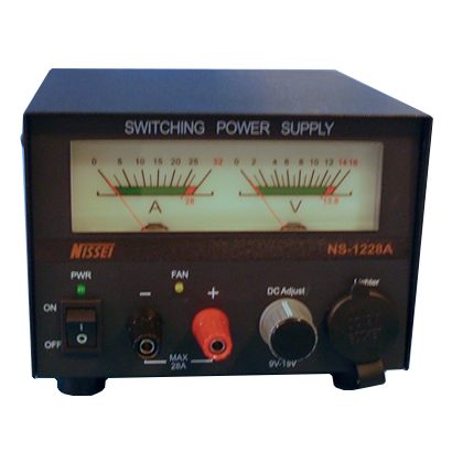 NS-1228A Switching Power Supply
9-15V/28A with Volt/Amp meter