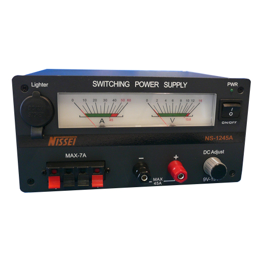 NS-1245A Switching Power Supply
9-15V/45A with Volt/Amp meter