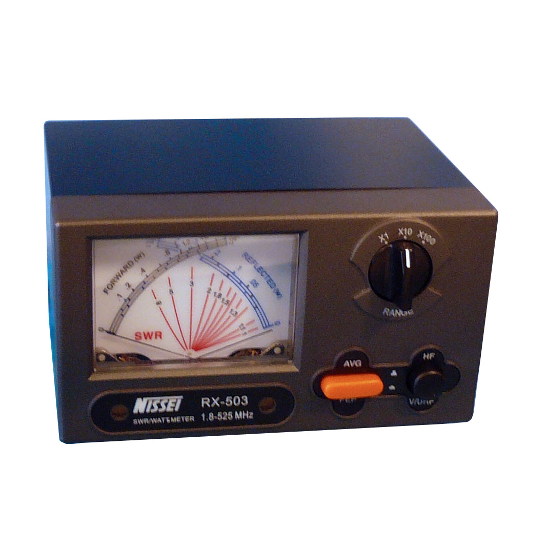 RX-503 SWR/Power X meter
Dual in/output  N con.
1,8-200MHz/125-525MHz 5/20/200Watt