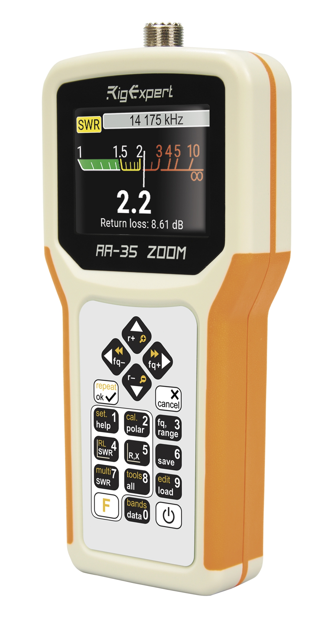 AA-35ZOOM
RigExpert SWR AntennaAnalyzer
0.1 to 35MHz, Time Domain Reflectometer