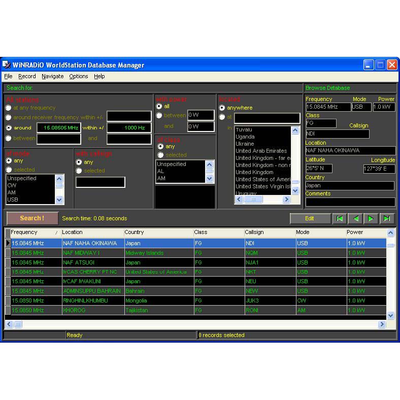 WR-DBM2 WINRADIO DATABASE MANAGER
NSN 7030661544407