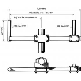 PMC 1250 Phasing-Clamp for Creating a
Certain Radiation Pattern using Two Ant.