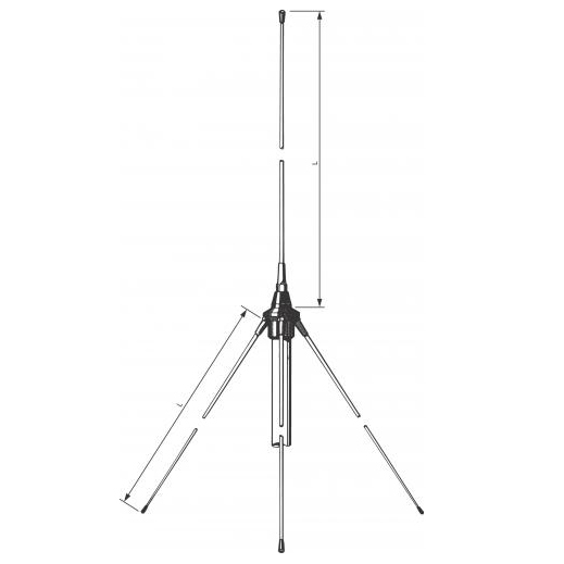 GP 80/42 mm PROCOM ANTENNE
66-88MHz