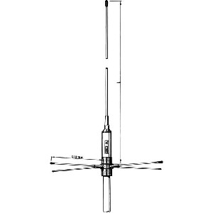 GP 160 5/8 PROCOM ANTENNE
145-175MHz