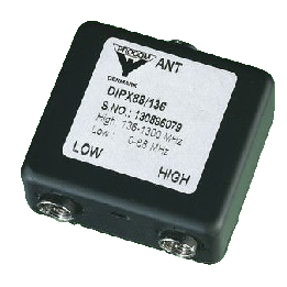 DIPX 88/136 PROCOM FILTER
L: 0-88MHz  H: 136-1300MHz
30 W