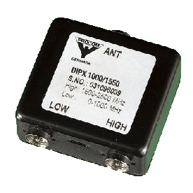 DIPX 1000/1550-DC-H PROCOM FILTER
L: 1-1000 MHz  H: 1550-2500 MHz