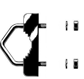 U-bolt set for YA-clamp