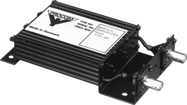 BPF 3/3 BNC
Helical band-pass filter 112-136MHz
with BNC(f)-connectors