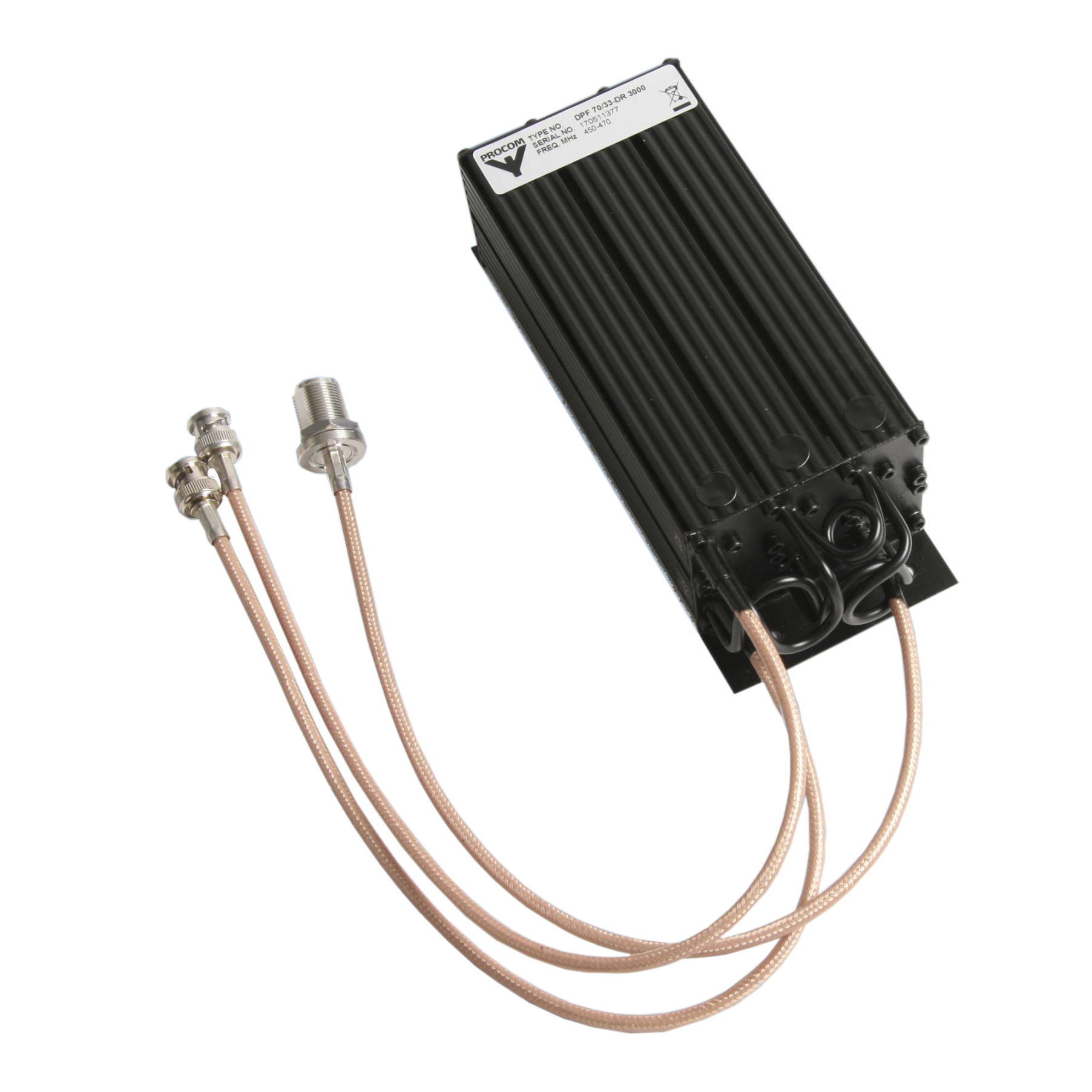 DPF UHF/33-DR 3000-9/13 FILTER
6-Caity Duplex for the 450 MHz Band