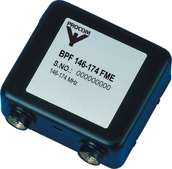 BPF 146-174 BNC
Band-Pass Filter for 146 - 174 MHz
max 25W