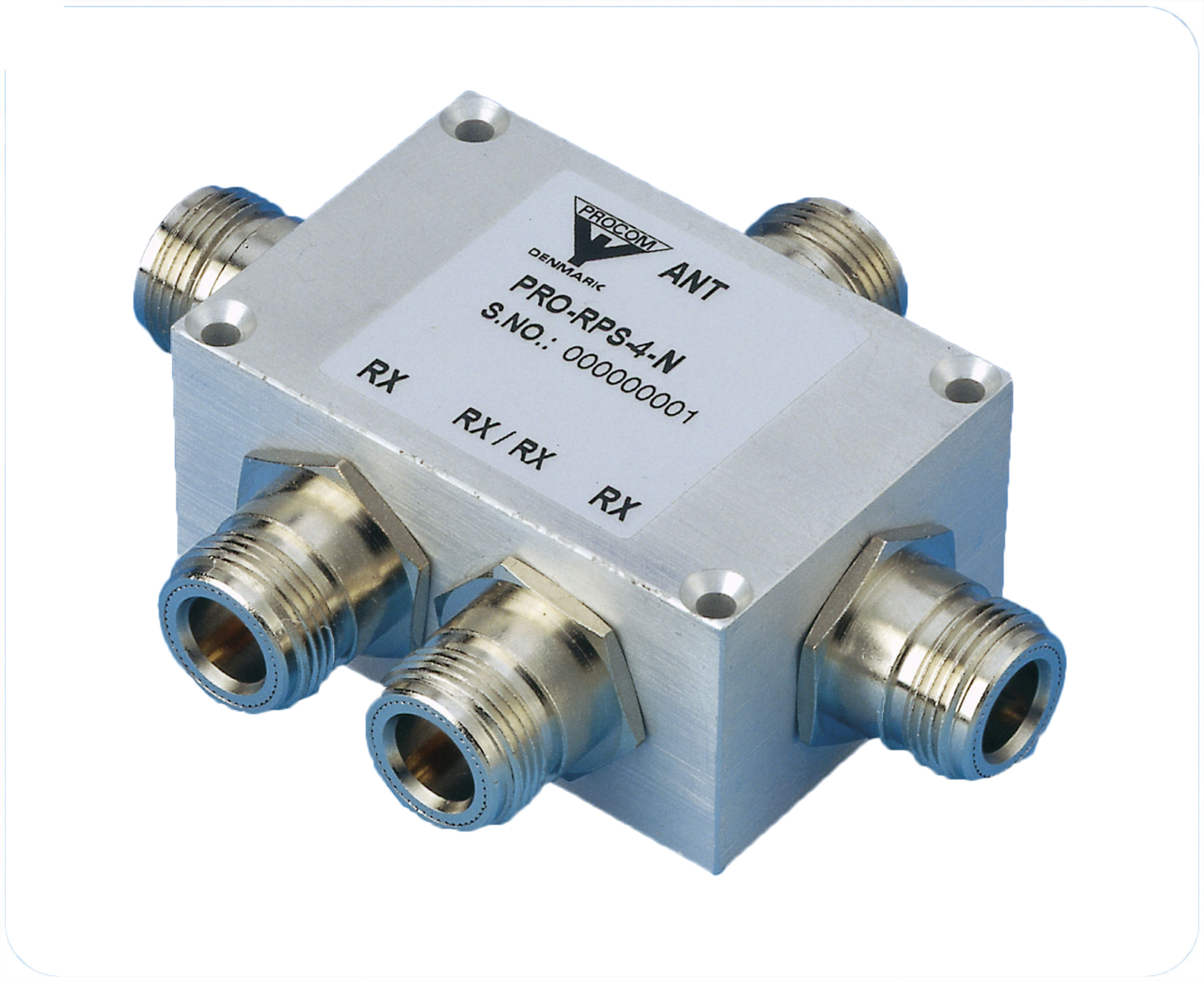 PRO-RPS-4-N
Procom 4 splitter 50 MHz - 1GHz