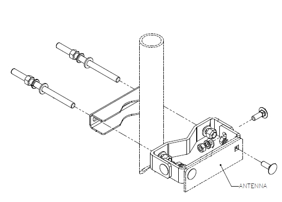 PANEL BRACKET KIT 0° FIXED Ø38-Ø120 POLE
For VPOL and XPOL antennas
